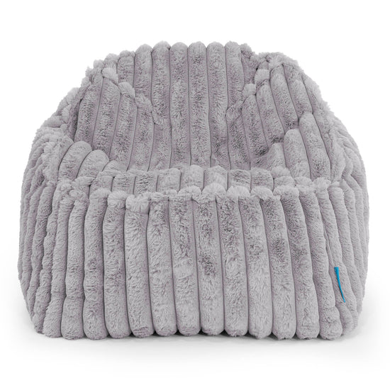 Sloucher Child's Bean Bag 2-6 yr - Ultra Plush Cord Grey 02