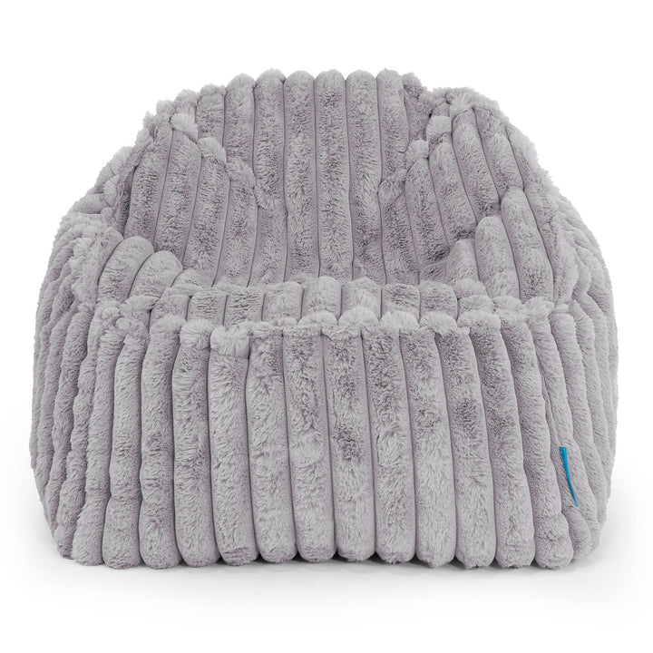 Sloucher Child's Bean Bag 2-6 yr - Ultra Plush Cord Grey 02