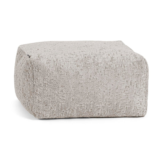 Small Footstool - Luxe Chenille Grey 01