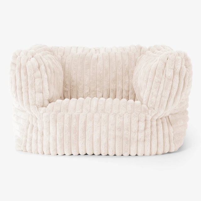 Albert Bean Bag Armchair - Ultra Plush Cord Cream 01
