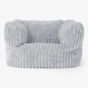 Albert Bean Bag Armchair - Ultra Plush Cord Duck Egg Blue