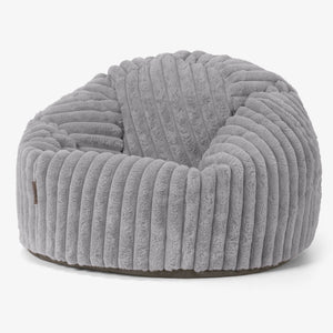 Classic Bean Bag Chair - Ultra Plush Cord Grey