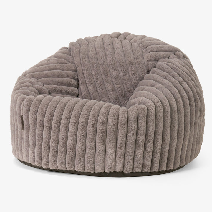 Classic Bean Bag Chair - Ultra Plush Cord Minky 01