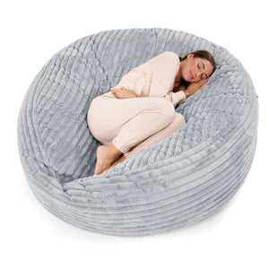 Mega Mammoth Bean Bag Sofa - Ultra Plush Cord Duck Egg Blue