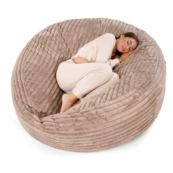 Mega Mammoth Bean Bag Sofa - Ultra Plush Cord Minky