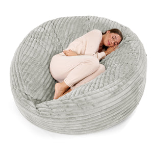 Mega Mammoth Bean Bag Sofa - Ultra Plush Cord Sage Green