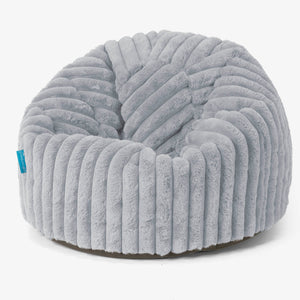 Classic Kids Bean Bag Chair 1-5 yr - Ultra Plush Cord Duck Egg Blue