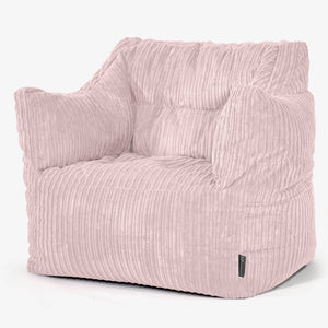 Victor Bean Bag Armchair - Cord Blush Pink