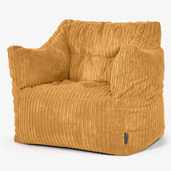 Victor Bean Bag Armchair - Cord Golden Honey 01