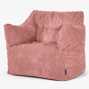 Victor Bean Bag Armchair - Cord Peach