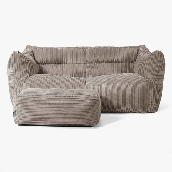 Victor Sofa Bean Bag - Cord Dovetail Grey 02