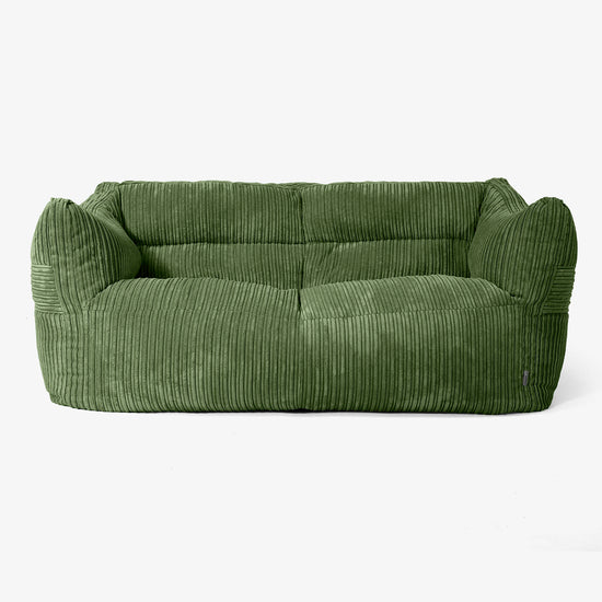 Victor Sofa Bean Bag - Cord Forest Green 01