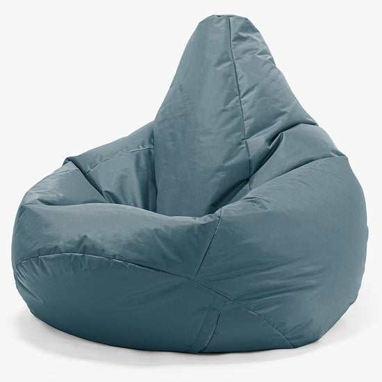 Outdoor Highback Bean Bag Chair - SmartCanvas™ Petrol Blue 02