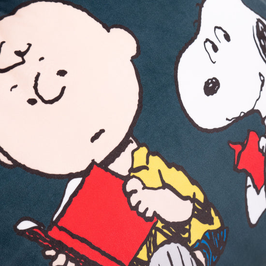 Snoopy High Back Support Cuddle Cushion - Snoopy & Charlie Brown 02