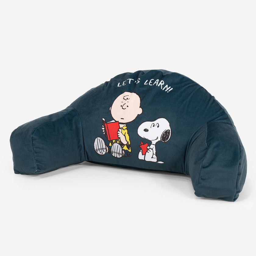 Peanuts Snoopy Let's Learn Kids High Back Support Cuddle Cushion Teal