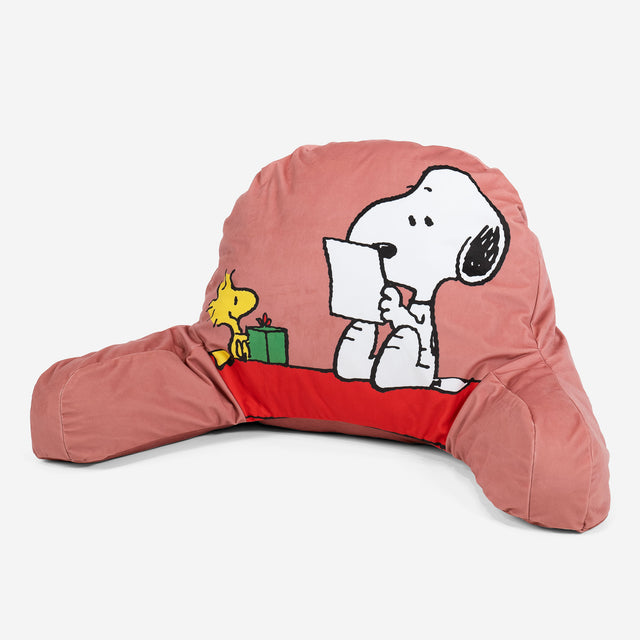 Snoopy High Back Support Cuddle Cushion - Snoopy & Woodstock 01