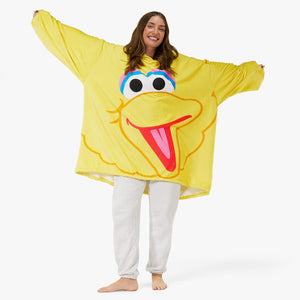 Oversized Adult Hoodie Blanket - Big Bird