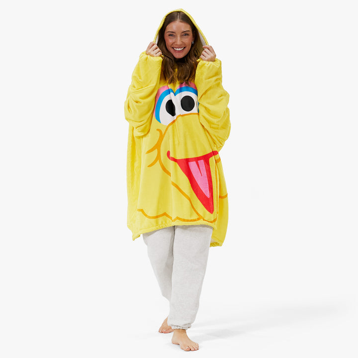 Oversized Adult Hoodie Blanket - Big Bird 03