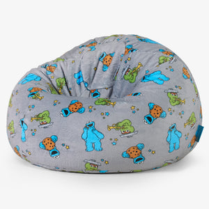 Classic Kids Bean Bag Chair 1-5 yr - Cookie Monster & Oscar The Grouch
