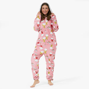 Unisex Fleece Adult Onesie - Elmo & Big Bird