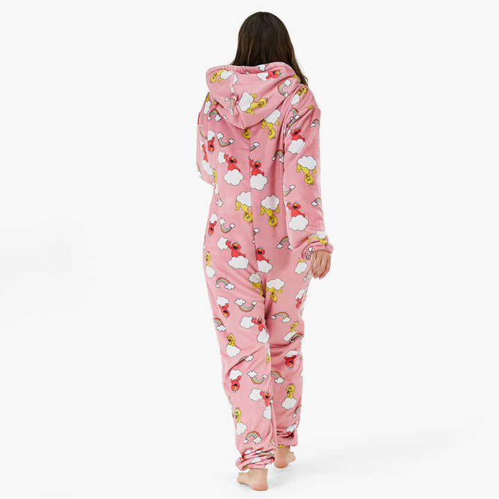 Unisex Fleece Adult Onesie - Elmo & Big Bird 03
