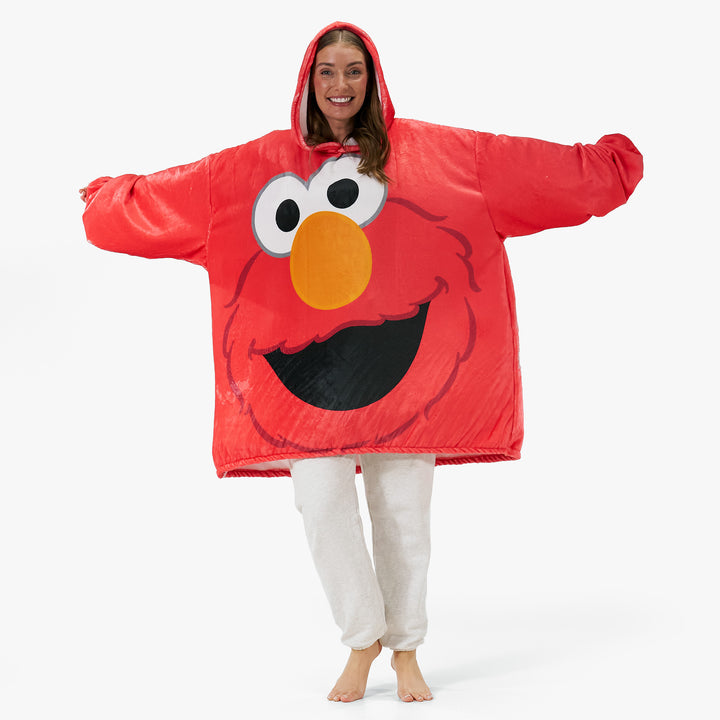 Oversized Adult Hoodie Blanket - Elmo 02
