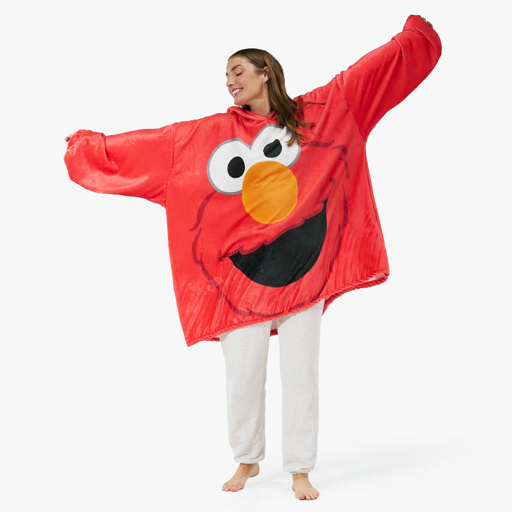 Oversized Adult Hoodie Blanket - Elmo 03