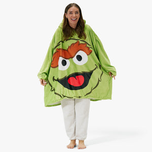 Oversized Adult Hoodie Blanket - Oscar The Grouch