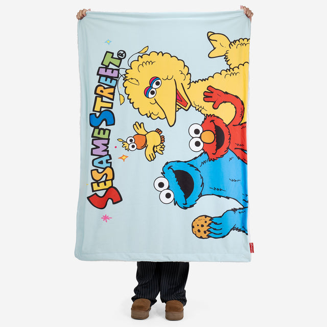 Fleece Throw / Blanket - Sesame Street Slogan 01