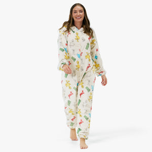 Unisex Fleece Adult Onesie - Sesame Street