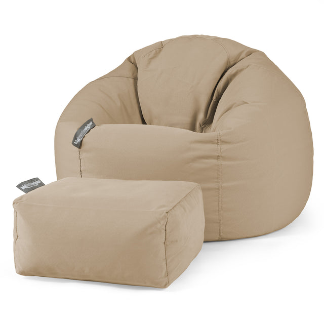 SoleiStorm™ Ultra 2000 h+ Outdoor Classic Bean Bag Chair - Olefin Beige 02
