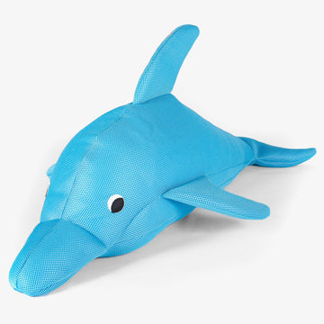 Children's Dolphin Waterproof Pool Toy Bean Bag - Aqua Blue 01