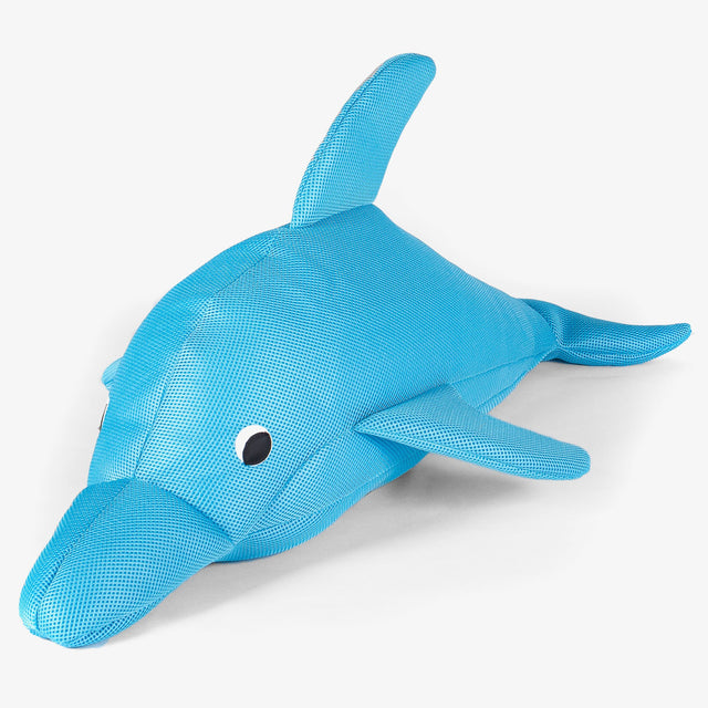 Children's Dolphin Waterproof Pool Toy Bean Bag - Aqua Blue 01