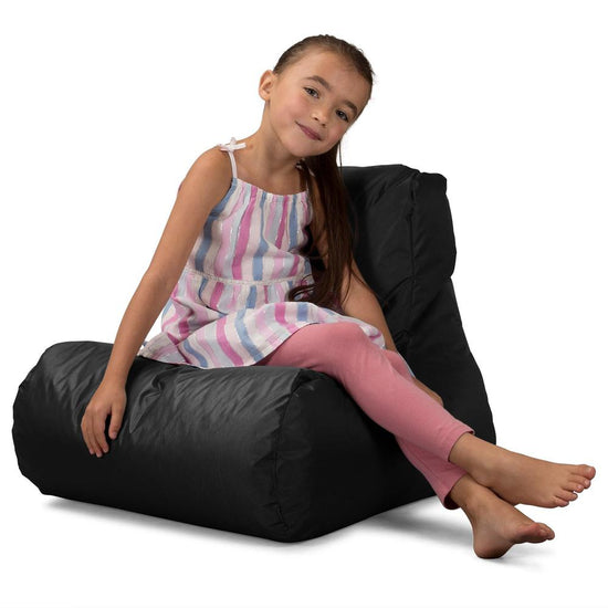 Children's Outdoor Lounger Beanbag - SmartCanvas™ Black 03