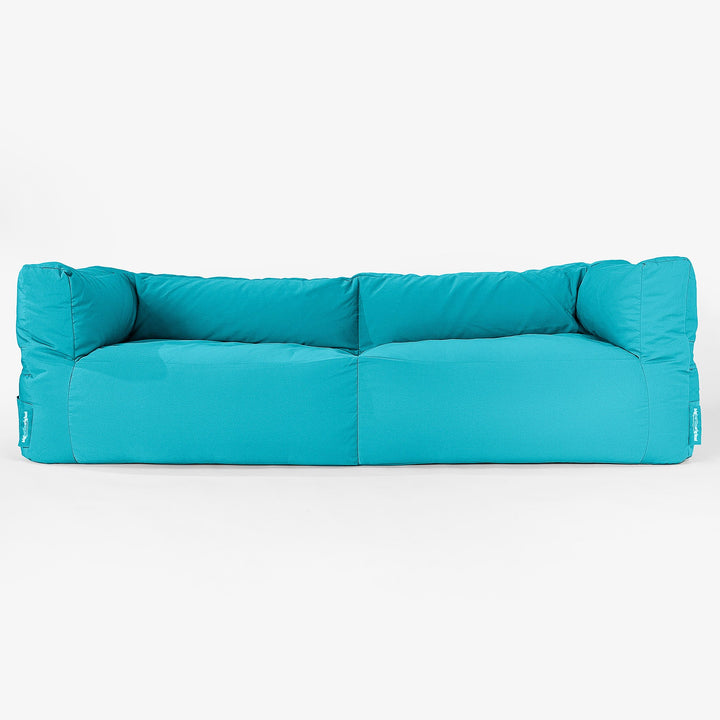 SoleiStorm™ Ultra 2000 h+ 3 Seater Sofa Outdoor Bean Bag - Olefin Aqua 01