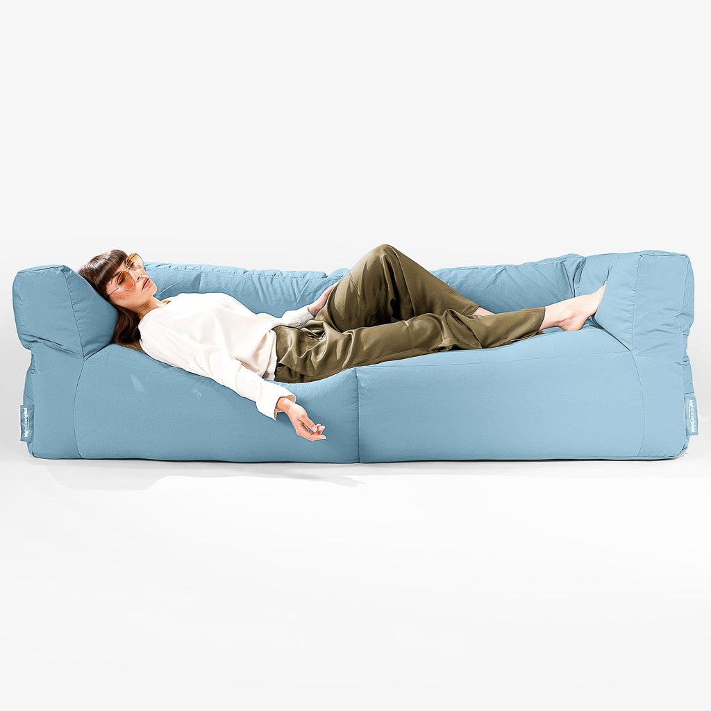 SoleiStorm™ Ultra 2000 h+ 3 Seater Sofa Outdoor Bean Bag - Olefin Baby Blue 03