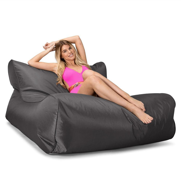 Outdoor Waterproof Floating Bean Bag for the Pool - SmartCanvas™ Graphite Grey 04