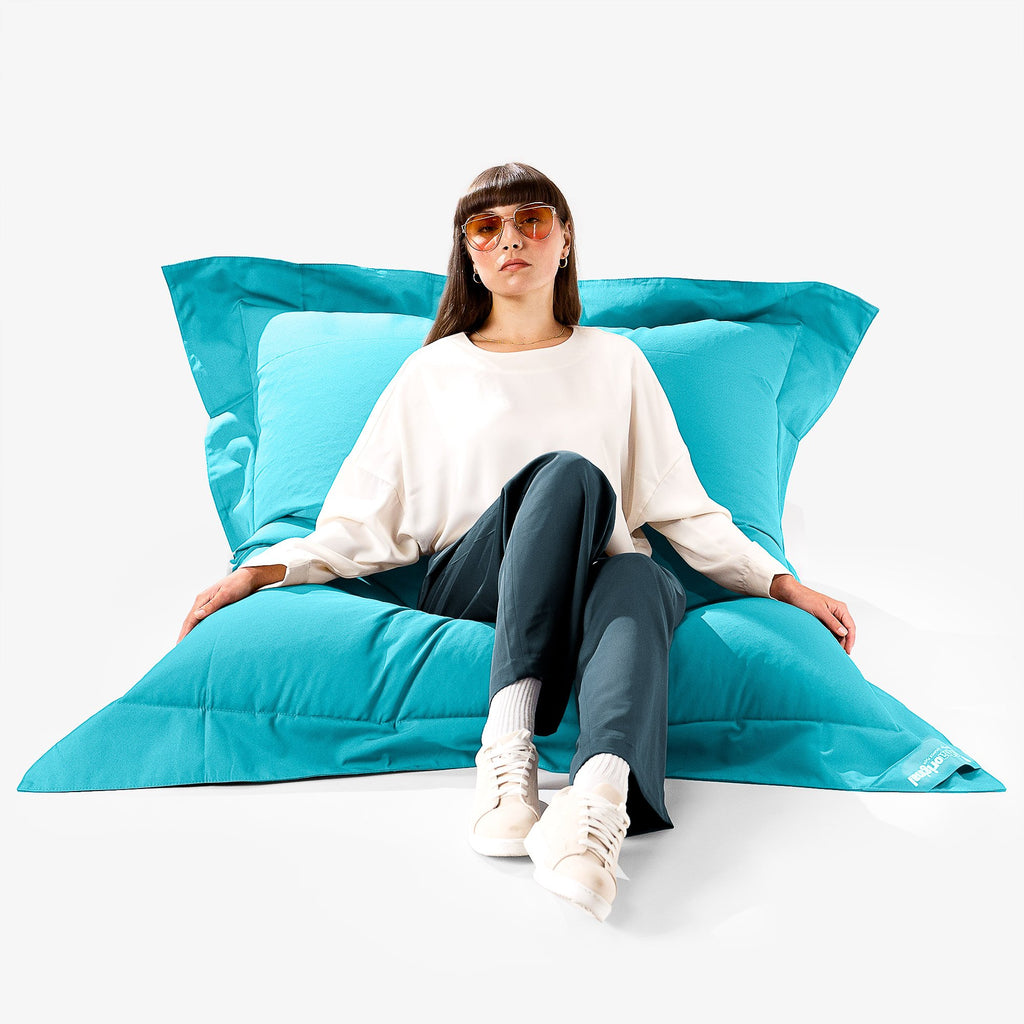 SoleiStorm™ Ultra 2000 h+ XXL Giant Outdoor Bean Bag - Olefin Aqua 01