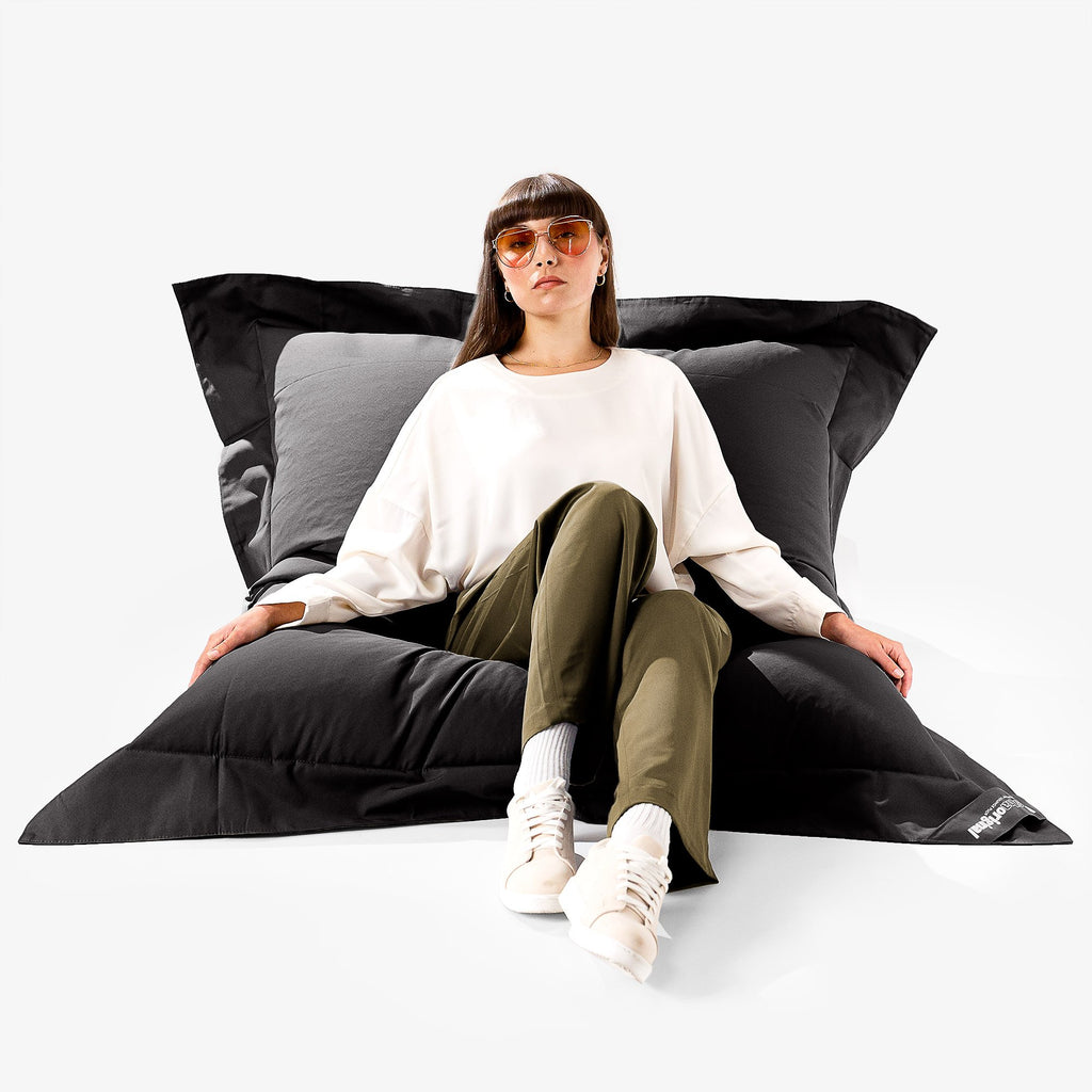 SoleiStorm™ Ultra 2000 h+ XXL Giant Outdoor Bean Bag - Olefin Black 01