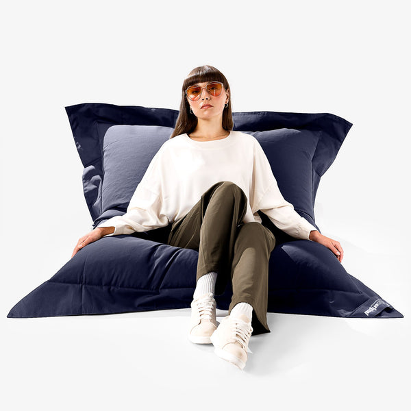 SoleiStorm™ Ultra 2000 h+ XXL Giant Outdoor Bean Bag - Olefin Navy 01