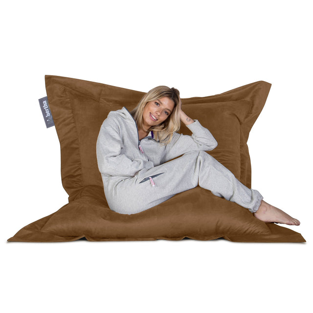 Suede XXL Giant Bean Bag - Sand 01