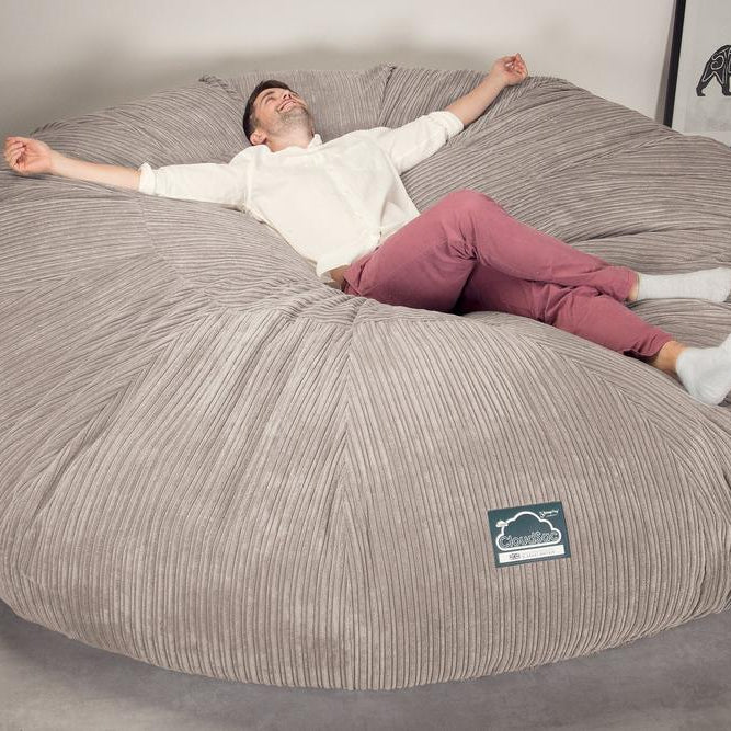 CloudSac 5000 XXXXXL Titanic Memory Foam Beanbag Sofa - Cord Mink 05