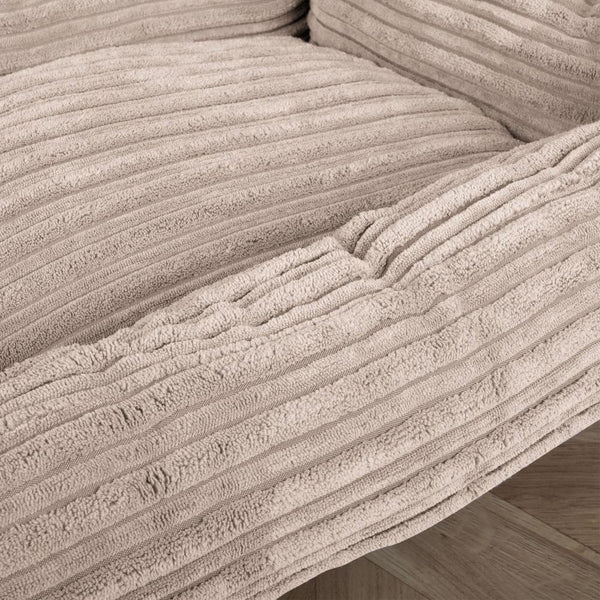 The Mattress Orthopedic Classic Memory Foam Dog Bed - Cord Mink Fabric Close-up Image