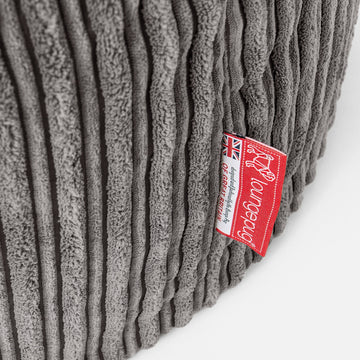 XL Pillow Beanbag - Cord Graphite Grey 05