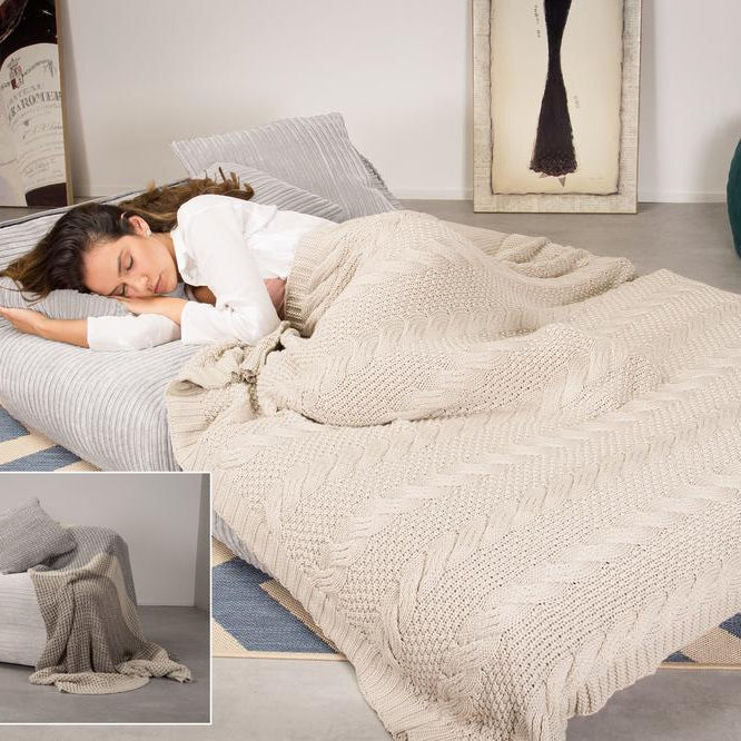 LOUNGE PUG Avery Double Futon Chair Bed Folding Sofa Bed Guest Bed Cord Ivory