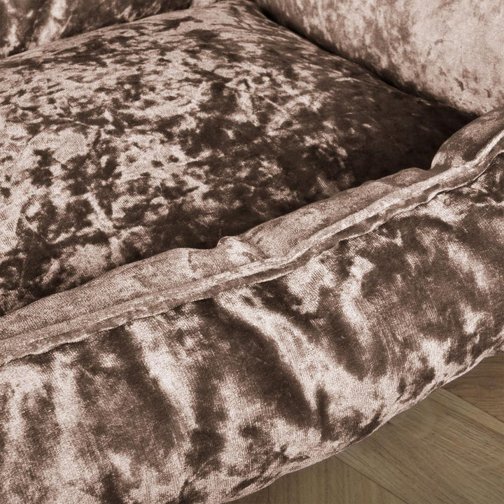 The Nest By Mighty-Bark Orthopedic Memory Foam Dog Bed Basket For Pets Small Medium Large Glitz Truffle