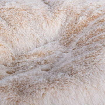LOUNGE PUG Large Fluffy FAUX FUR Bean Bag For Adults MAMMOTH GIANT Beanbag UK White