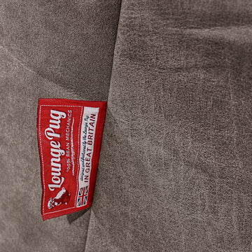 Mammoth Bean Bag Sofa - Distressed Leather Natural Slate 06