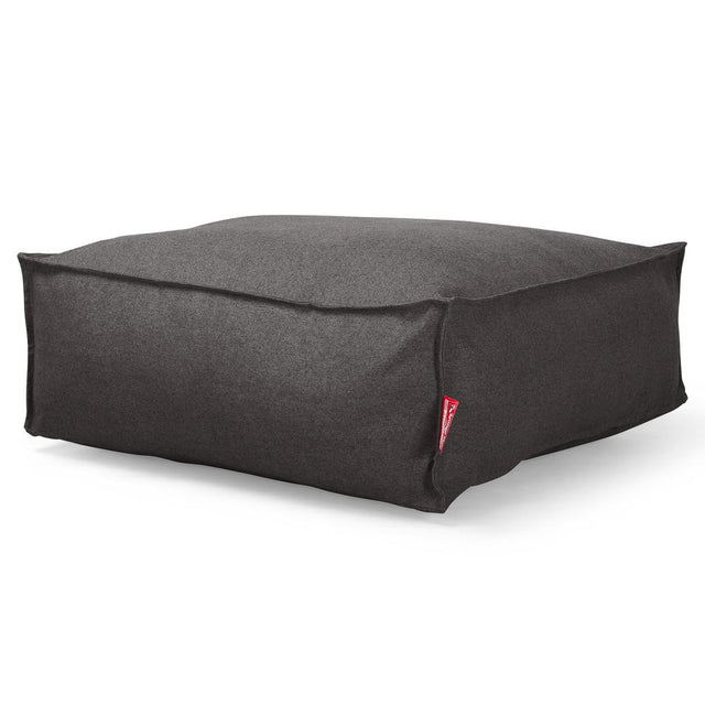LOUNGE PUG CloudSac 250 Memory Foam Ottoman Pouf Interalli Wool Grey