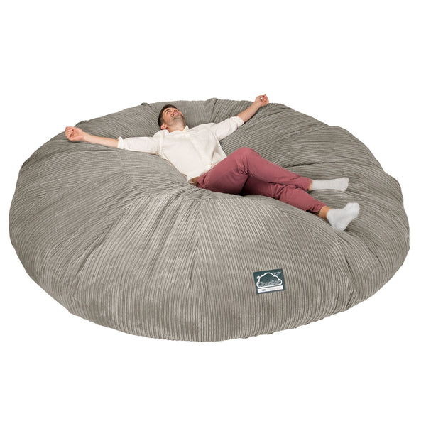 CloudSac 5000 XXXXXL Titanic Memory Foam Beanbag Sofa - Cord Mink 01